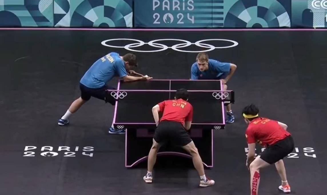英国乒乓球队爆冷中国乒乓球队，奥恰洛夫送出助攻