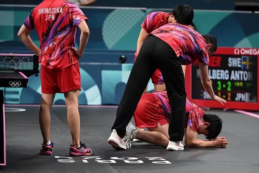 法国队险胜奥地利队，张本智和带队取胜